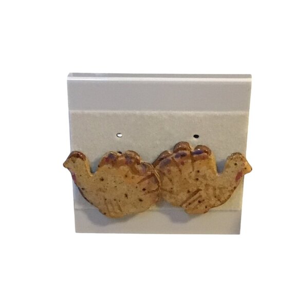 Lot Of 10 Vintage Pierced Earrings Mixed Styles & Colors (1350) - Picture 3 of 6